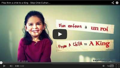 EUTHANASIA message to belgium king