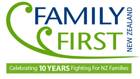 Family First NZ Logo 10 years 2016