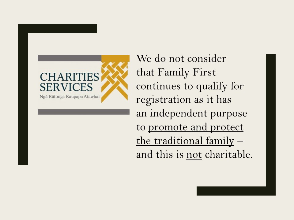 charities commission not charitable 2016