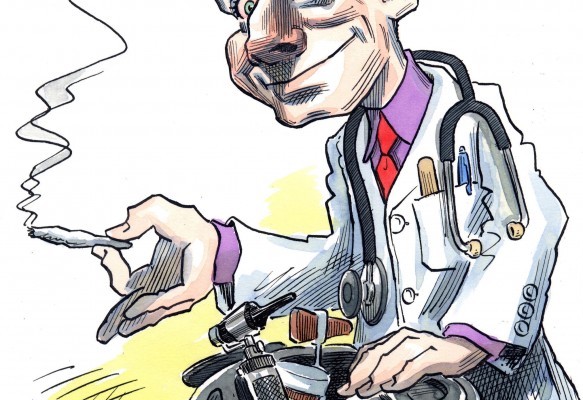 marijuana medicinal doctor cartoon